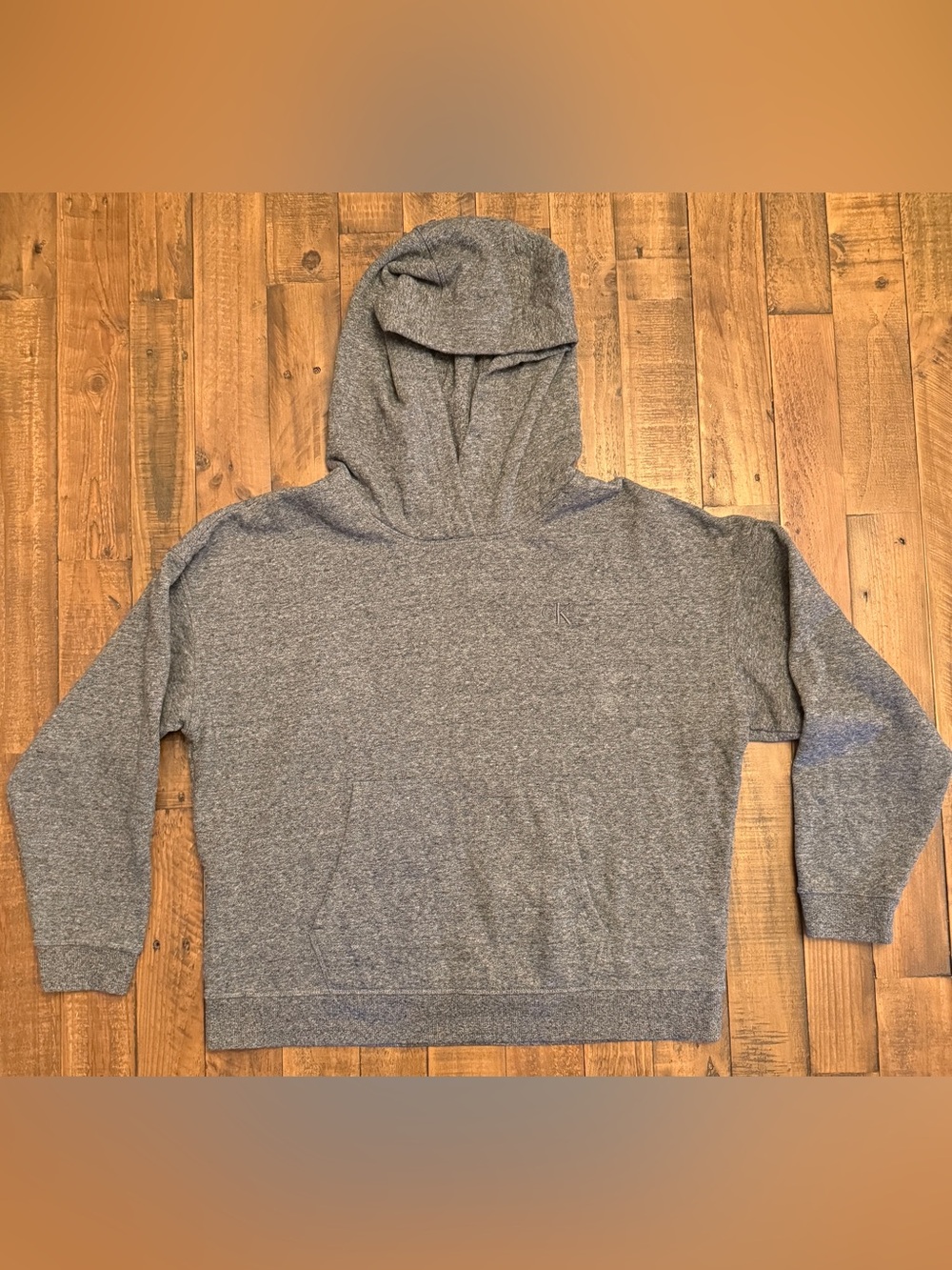 Calvin Klein Gray Fleece-Lined Hoodie